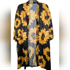 🤑Beautiful Sunflower Robe, Sz XL